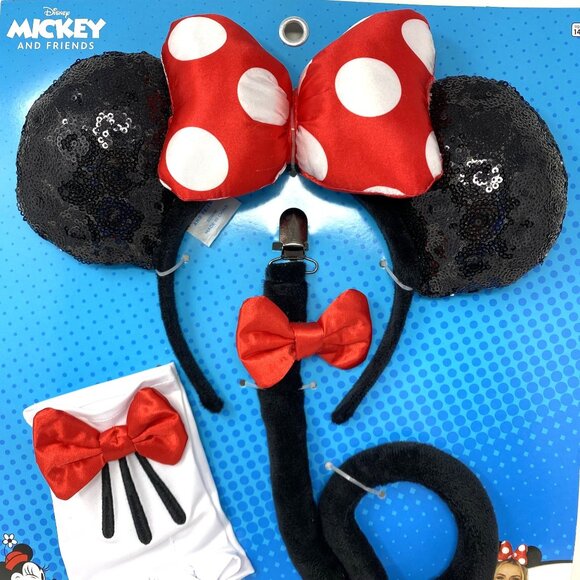 Spirit Halloween Minnie Mouse Costume Accessory Kit Adult/Teens Mickey & Friends - Picture 2 of 9